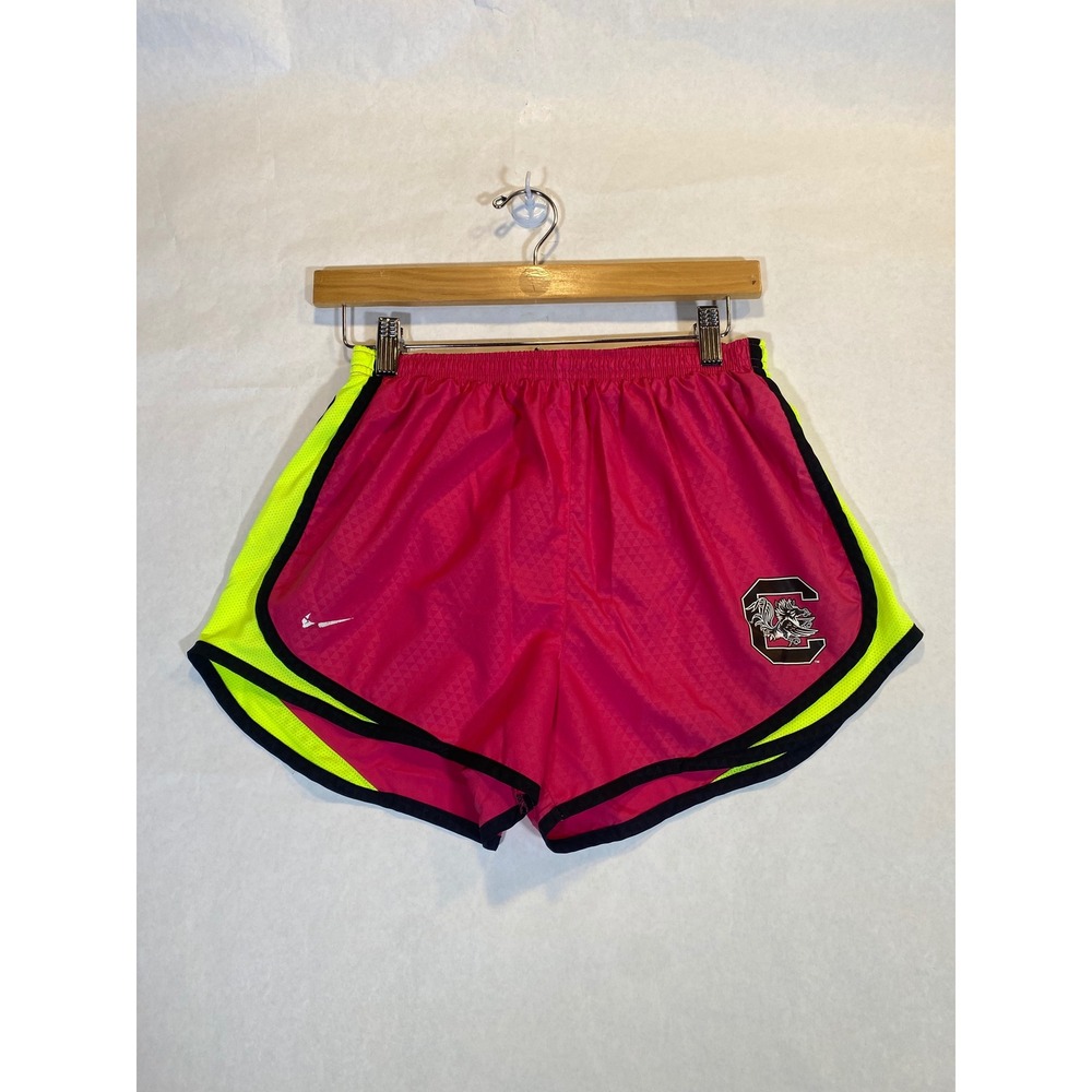 Pink Nike Running Shorts South Carolina Gamecocks Neon Yellow Medium Womens
